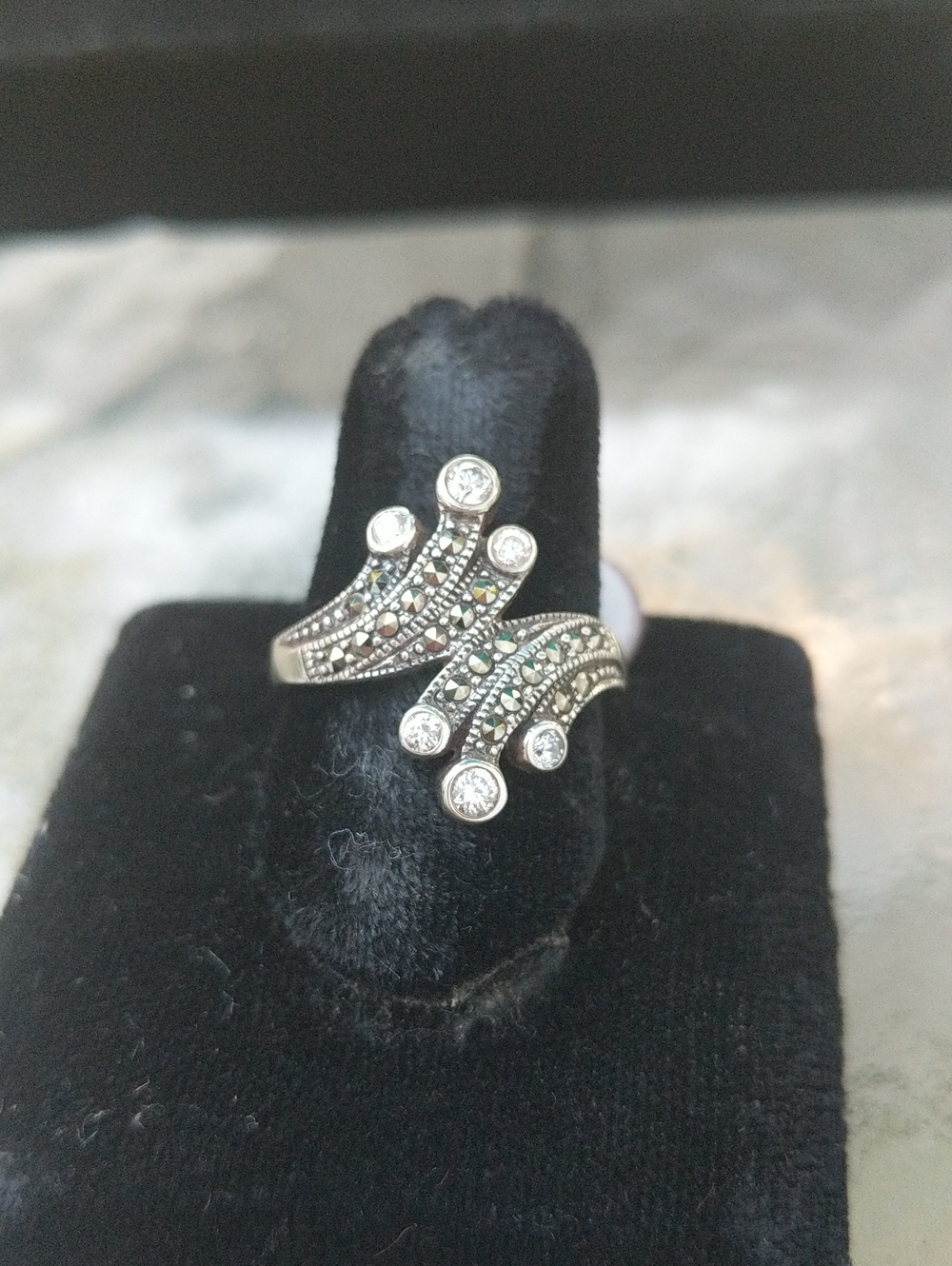 Judith Jack Sterling Silver Ring - Picture 1 of 2